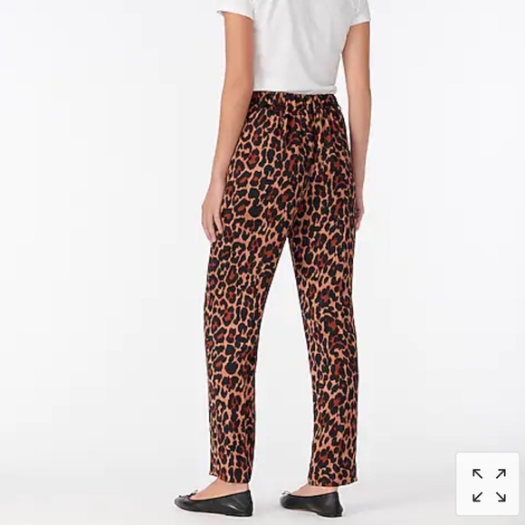 J.Crew High-rise trouser in leopard - Picture 2 of 9